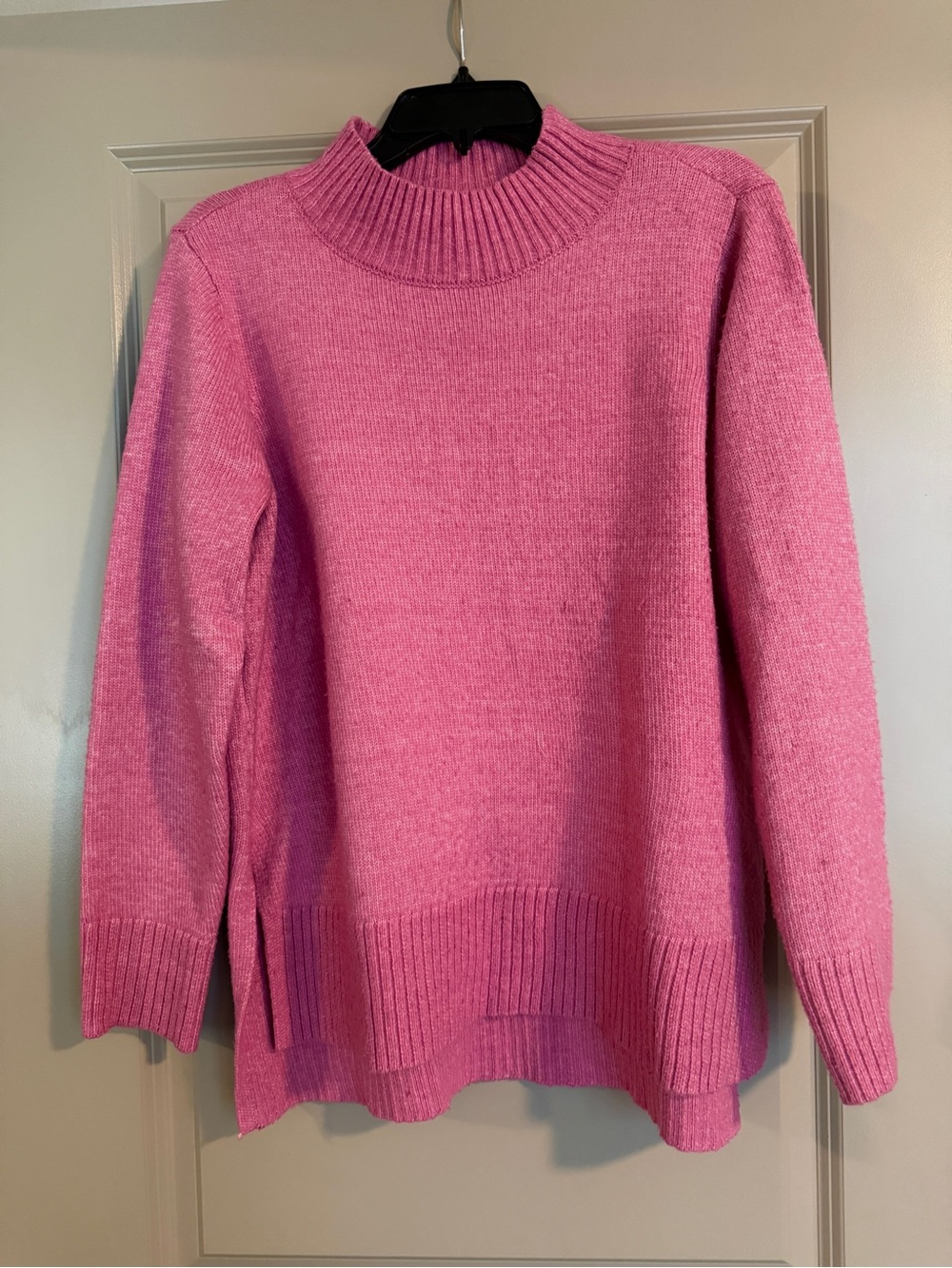 Vintage Carolyn Taylor Pink Mock Neck Sweater - Size Large